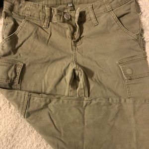Navy Green Cargo Pants